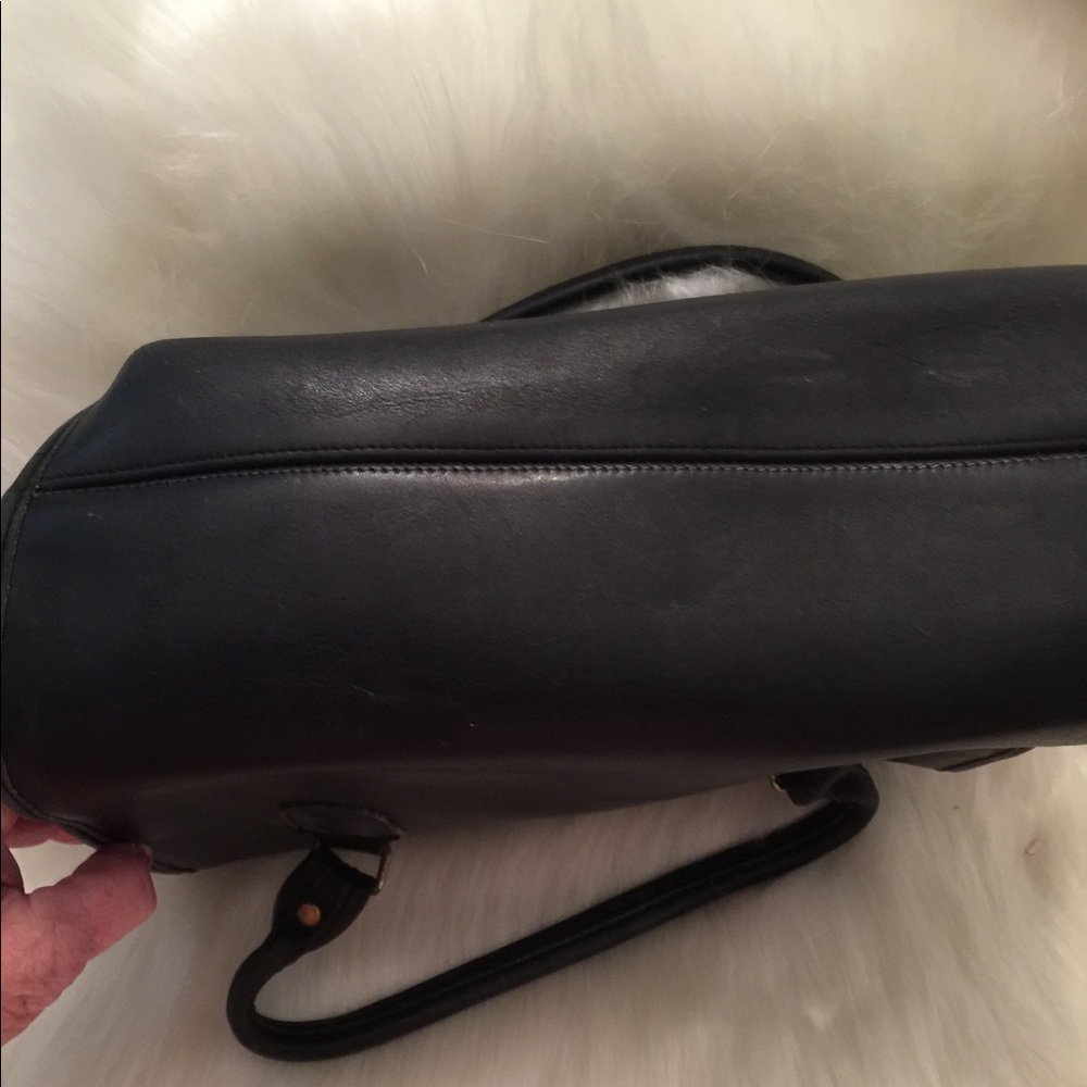 Brown Leather Vintage Coach Handbag - Picture 6 of 6